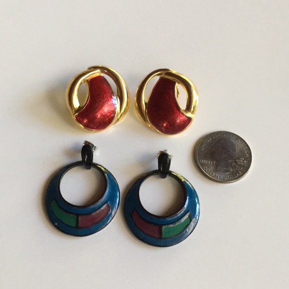 80s Style Vintage Earring Bundle - Picture 5 of 8